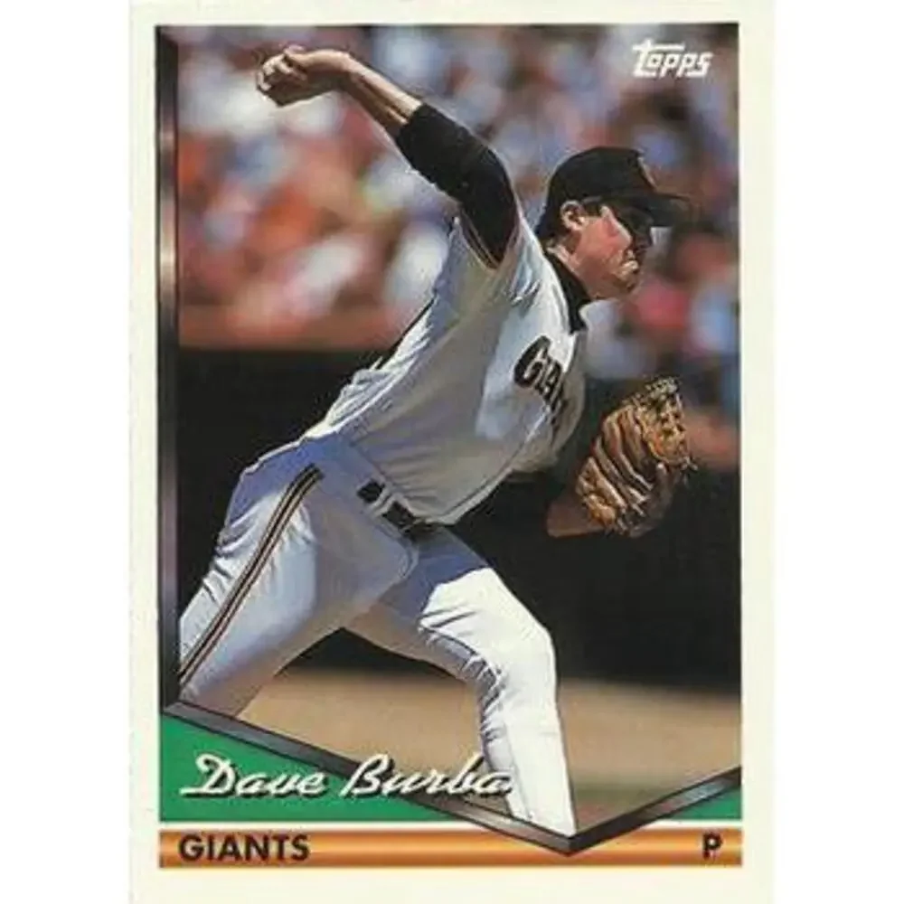 1994 Topps Dave Burba # 433 San Francisco Giants